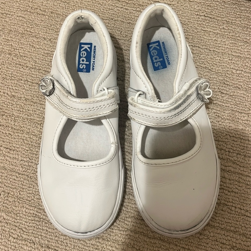 Girls white Ked Mary Jane’s size 12 W